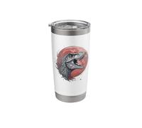 Dinosaur Nature Landscape Velociraptor Stainless Steel Insulated Tumbler