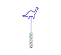 Dinosaur Neon Night Light, LED Dinosaur Flashing Lamp Stick for Party Supplies, Bedroom Night Signs, Battery-Powered Light Decoration for Birthday, Christmas