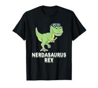Dinosaur Nerdasaurus Rex Funny Nerd Geek T-Shirt Gift T-Shirt