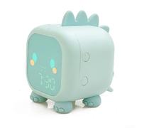 Dinosaur Night Light, Cute Animal Nursery Alarm Clock Night Lamp, Cute Table Lamp With Sound Control, USB Rechargeable Bedside Lamps, 30 Mins Timer, Room Decor(green)
