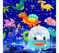 Dinosaur Night Light Projector for Kids,Baby Ceiling Star Projector with 360°Rotation & Music & 135 Effects 27 Films,Dinosaur Toys for Kids Toddler Boys 3-8 Year Old,Chirstmas Stocking Stuffers Gifts