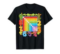 Dinosaur Numbers for Math Lover a Dino Multiplication Square T-Shirt