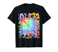 Dinosaur Numbers Idea For Kids & Dino Multiplication Square T-Shirt