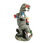 Dinosaur Ornaments, Dinosaur Eating Garden Gnome Statue, Decoration Dinosaurs Statues Garden Statue Garden Ornaments for Patio Yard L