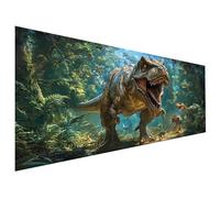 Dinosaur Paint by Numbers Animal Adult Paint by Numbers Canvas Kits, Paint-by-Numbers 100X220cm, DIY Color Oil Painting Acrylic Paints, Without Frame, Hobbies for Adults, Christmas Decorations L6-834