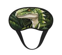 Dinosaur Palm Leaf Print Adults Soft Washable Eye Mask for Light Blocking Nap Face Sleeping Travel Cover