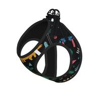 Dinosaur Palm Leaf Printing Dog Summer Harness,Soft Light Puppy Vest,Breathable Pet Harness Reflective For Easy Walking