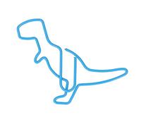 Dinosaur Paper Clips 100pcs, Light Blue Tyrannosaurus Rex Shape Paper Clips with Box Bookmarks Cute Paper Clips Small Paperclips for Office School Paper Files Organizing