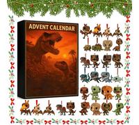 Dinosaur Park 2025 Advent Calendar, Dinosaur Christmas Countdown Calendar, Dinosaurs Advent Calendars with 24 Surprise Figures, Gift for Halloween and Christmas (C)