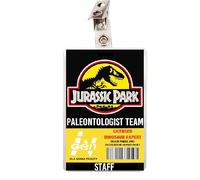 Dinosaur Park Clip-on ID Pass Badge Paleontologist Team Dino Ranger Staff Card