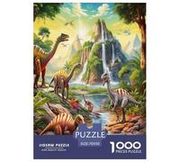 Dinosaur Park | Jurassic Jigsaw Puzzle 1000 Pieces, Fun & Challenging Educational Game, Stress-Relieving Toy for Adults & Children, Unique Home Art Decor | Gift 70x50cm/1000pcs