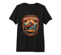 Dinosaur Park Ranger T Rex Jurassic Forest Adventure Premium T-Shirt