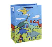 Dinosaur Party Birthday Kids Gift Bag With Tag (Large)