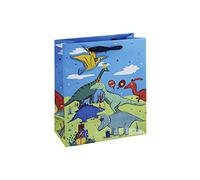 Dinosaur Party Birthday Kids Gift Bag With Tag (Medium)