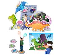 Dinosaur Party Games For Children, set of 3, Pin the Tail on the Dinosaur, Dinosaur Treasure Hunt and Dinosaur Stepping Stones