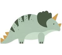 Dinosaur Party Napkins, Triceratops Design, Pack of 12, Kids Birthday Party Tableware