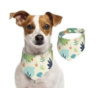 Dinosaur Pattern Dog Bandanas,Summer Bandanas for Dogs Washable Adjustable Dog Triangle Scarf Bibs Cute Pet Bibs for Medium Large Dogs Puppy and Cats Medium