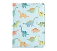 Dinosaur Pattern Leather Passport Holder Cover Wallet Secure Hidden Passport Book Holders for Men Trip Document