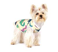 Dinosaur Pattern Print Dog Shirt,Dog Shirt Vest for Small Breeds Like Chihuahuas,Yorkies, and Puppies