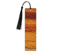 Dinosaur Pattern Print Exquisite Wooden Bookmarks with Tassels Wooden Craft Bookmark Ornaments with Holes and Ropes for