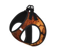 Dinosaur Pattern Print Pet Leash Vest Reflective Adjustable Soft Mesh Vest Breathable For Daily Walks