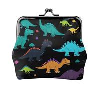Dinosaur Pattern Print Versatile Coin Purse Exquisite Mini Wallet Cute Change Pouch for Any Occasion