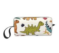 Dinosaur Pattern Printed Travel Makeup Bag Portable Cosmetic Bag Makeup Case Toiletry Handbag Organiser for Women