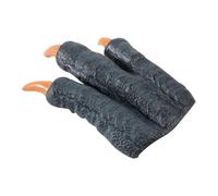 Dinosaur Paw Gloves Realistic Dinosaur Claw Velociraptor Tyrannosaurus Hand Paw Gloves Raptor Claws for Halloween Cosplay Roleplay Props, One Claw (Blue, One Size)