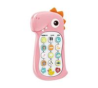 Dinosaur Phone Toy Early Learning Educational Musical Pretend Play Device Interactive Light Up Toddler for Boys Girls Kids (One Size)
