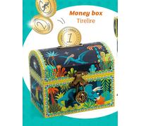 Dinosaur Piggy Bank - DJECO multicoloured