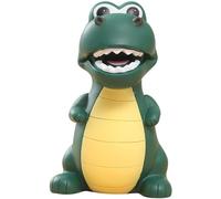 Dinosaur Piggy Bank for Kids Vinyl Money Box Cute for Boys Girls Gifts Birthday Baby Shower Green