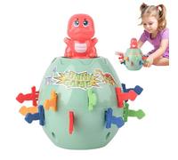 Dinosaur Pirate Barrel - Interactive Family Board Game With Money Bank Function, Larger Size Multiplayer Surprise Toy For Kids Boys Girls, Creative Educational Party Game For Indoor And Outdoor