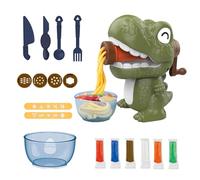 Dinosaur Play Dough Set for Kids Ages 3-8 - DIY Dino Egg & Tools Kit, Arts and Crafts Sensory Toys with Safe Wheat Dough, Creative Gift for Boys & Girls