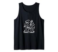 Dinosaur Playing Cello Music Lover Design Tank Top