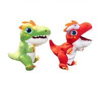 Dinosaur Plush Hand Puppets - Soft Stuffed Animal Puppet Doll, Movable Mouth Interactive Design, Creative Storytelling Role Play Toy, Parent Child Engagement Puppet | Imaginative Learning