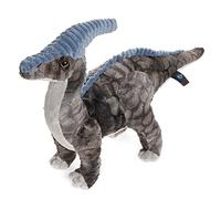 Dinosaur Plush Toy, 16" Parasaurolophus Stuffed Animal Throw Plushie Pillow Doll, Soft Grey Fluffy Friend Hugging Cushion - Present for Every Age & Occasion