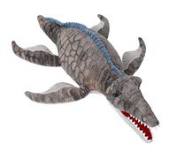 Dinosaur Plush Toy, Mosasaurus Stuffed Animal Throw Plushie Pillow Doll, Soft Grey Fluffy Friend Hugging Cushion - Present for Every Age & Occasion
