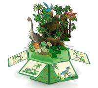 Dinosaur Pop Up Card for Kids, Funny 3D Happy Birthday Dinosaur Pop Up Cards with Envelope & Greeting Card for Dino-Lovers Kids Boys Son Grandson