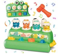 Dinosaur Pop-Up Toys for 1 2 3 4 Year Olds Girls & Boys - Montessori Toddler Baby Toys 12+ Months with Hammer, Early Development & Activity Toys, Birthday Gifts for Kids