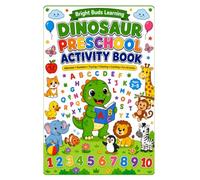 Dinosaur Preschool Activity Book for Kids Ages 3-5 | A-Z Latter tracing, Pattern, Counting tracing & coloring workbook for kids ages 3-5: Learn ABC, ... & Fun Activities | Bright Buds Learning