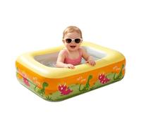 Dinosaur Print Rectangular Wading Pool, Non Slip Kids Inflatable Bathtub
