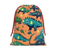 Dinosaur Print Reusable Drawstring Gift Bags For Candy Bag Birthday, Wedding Or Daily
