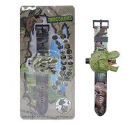 Dinosaur Projection Watch for - USB Rechargeable Watch, Portable Watches Fan | Fun Slap Band Design, Time Machi Analog Elastic Fabric Strap
