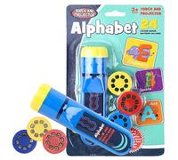 Dinosaur Projector Flashlight with 3 Discs 24 Images, Dinosaur Torch Projector for Boys & Girls, Kids Portable Torch Toy Night Light, Educational Science Kit for Bedroom, Ceiling, Wall & Tent