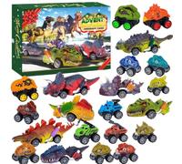 Dinosaur Pull Back Advent Calendar 2026 24 Days Christmas Countdown | Christmas Countdown With ABS Pull Back Dinosaur Cars Plus Game Map For Imaginative Play And Daily Surprises