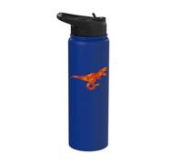 Dinosaur Pumpkin Head Jack O Lantern Halloween Stainless Steel Insulated Water Bottle