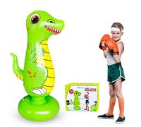 Dinosaur Punch Bag for Kids, Free Standing Boxing Bag for Immediate Bounce Back, Heavy Punching Bag for Practicing Karate, Taekwondo, De-Stress for Boy/Girl