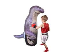 Dinosaur Punching Bag - PVC 37.4 Inches | Bounce Back Boxing Toy | Cartoon Exercise Trainer | Inflatable Kick Target Fitness Play Equipment For Kids Indoor Outdoor Activity Playroom Training A