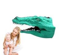 Dinosaur Puppet, Realistic Cartoon Crocodile Animal Shark Puppets, Soft Rubber Animal Head Hand Toy, Swimming Pool Beach Bathing Toys for Party Favor, Teaching Props, Story Telling