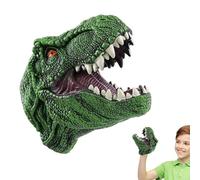 Dinosaur Puppet Realistic Soft - functional Animal Hand Rubber Head, Puppets Interactive Teaching, Props Toys Children Shows Playtime | Children, Shows, Playtime, Story Telling versatile